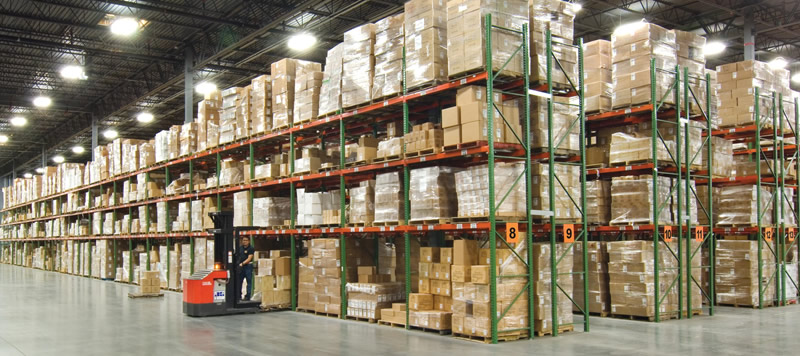 Industrial pallet racking warehouse in Detroit Michigan